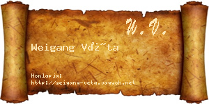 Weigang Véta névjegykártya